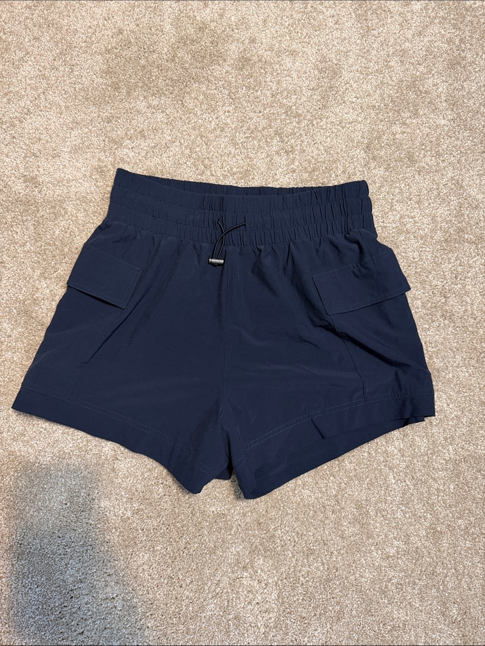 Abercrombie & Fitch Navy Athletic Drawstring Cargo Shorts